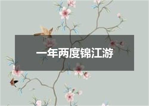 一年两度锦江游