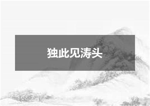 独此见涛头