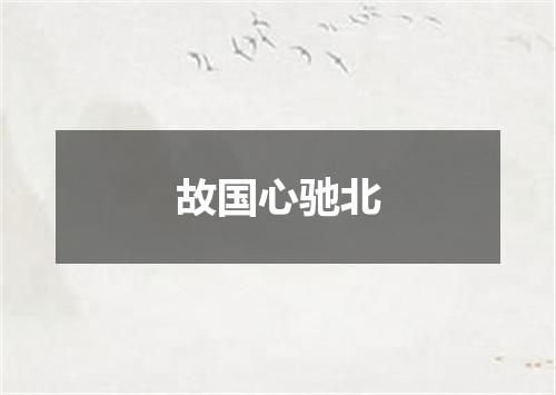 故国心驰北