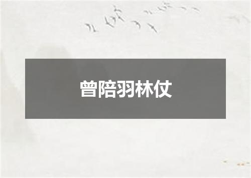 曾陪羽林仗
