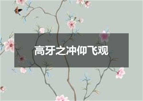 高牙之冲仰飞观