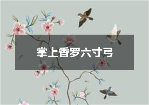 掌上香罗六寸弓
