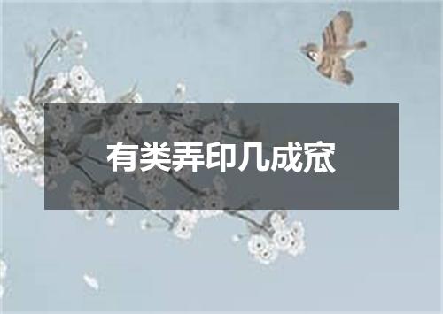 有类弄印几成窊