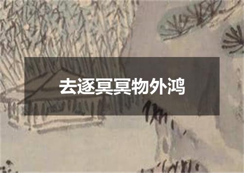 去逐冥冥物外鸿