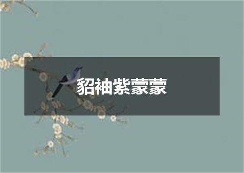 貂袖紫蒙蒙
