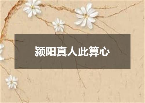 颍阳真人此算心