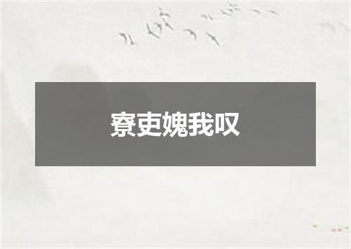 寮吏媿我叹