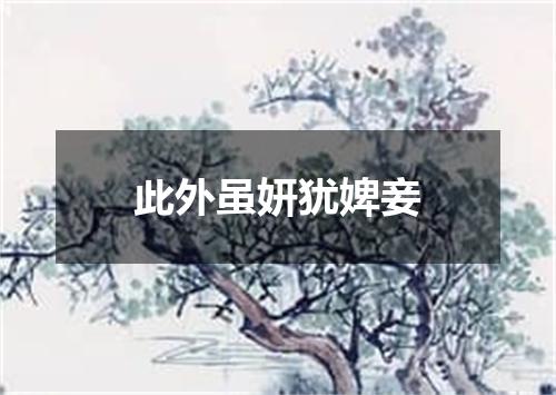 此外虽妍犹婢妾