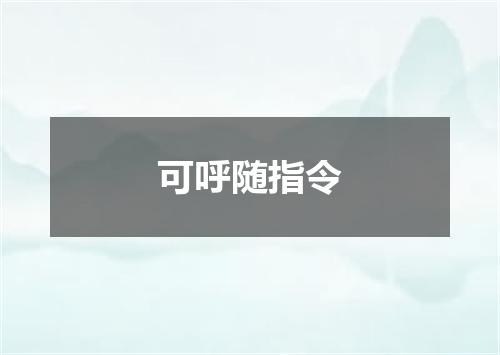 可呼随指令