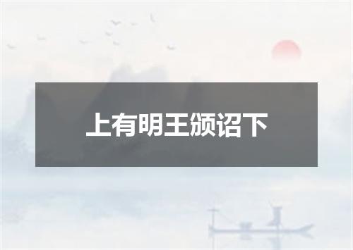 上有明王颁诏下