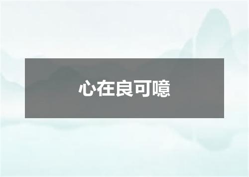 心在良可噫