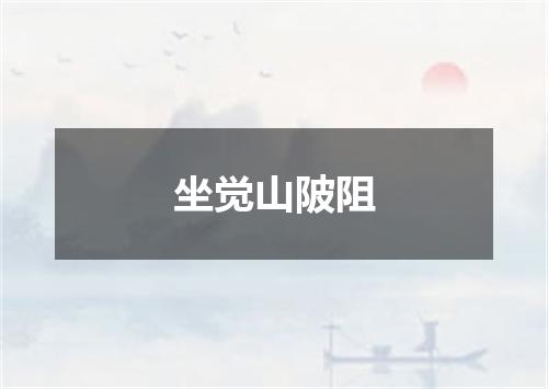 坐觉山陂阻