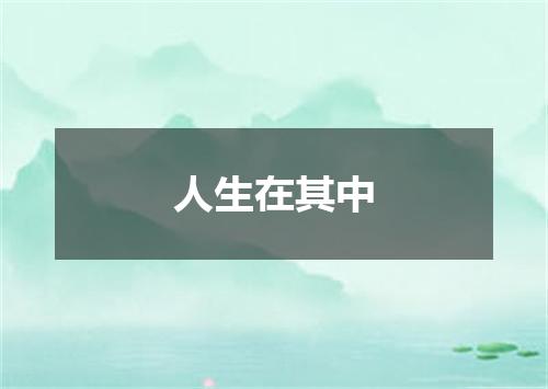 人生在其中
