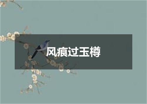 风痕过玉樽