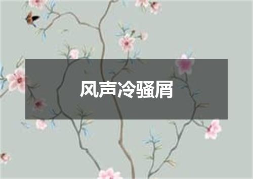 风声冷骚屑