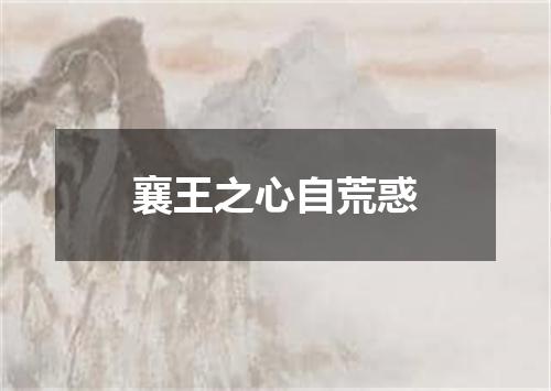 襄王之心自荒惑