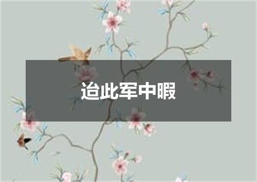 迨此军中暇