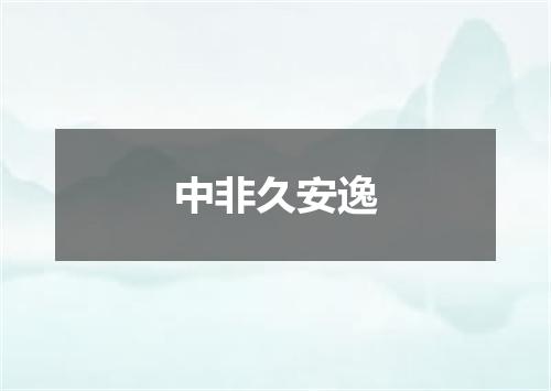中非久安逸