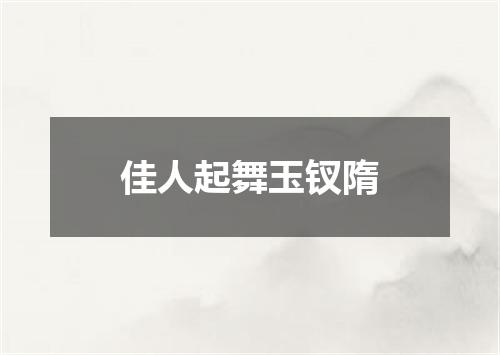 佳人起舞玉钗隋
