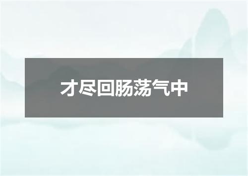 才尽回肠荡气中