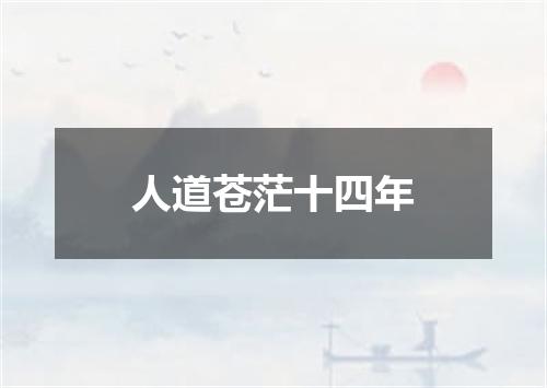 人道苍茫十四年