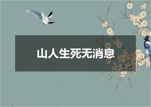 山人生死无消息