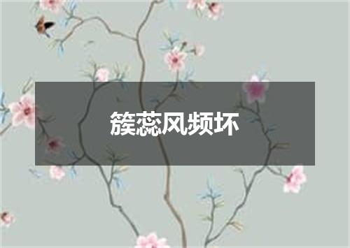 簇蕊风频坏