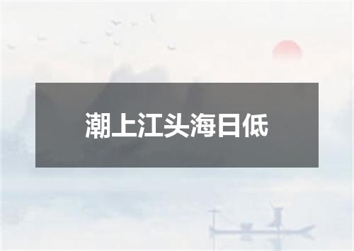 潮上江头海日低
