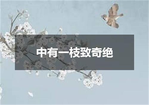 中有一枝致奇绝