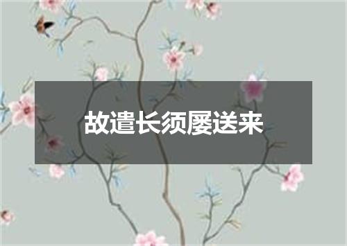 故遣长须屡送来