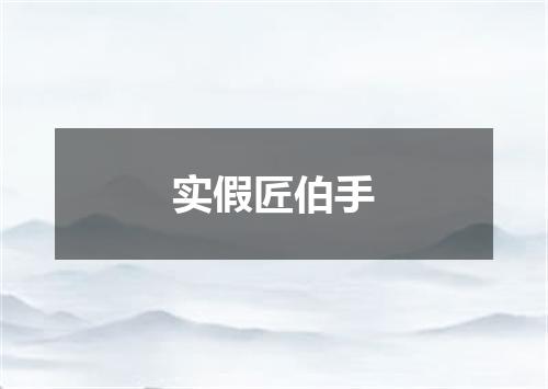 实假匠伯手