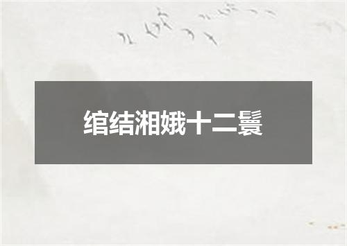 绾结湘娥十二鬟
