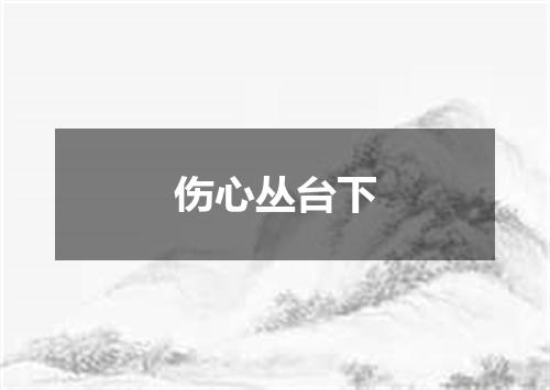 伤心丛台下