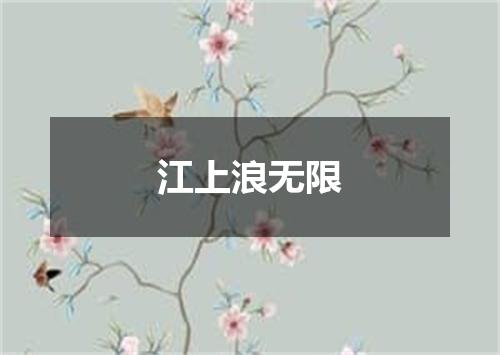 江上浪无限