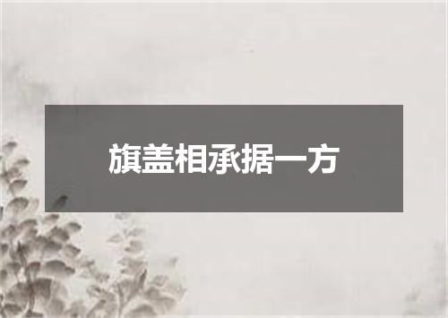 旗盖相承据一方