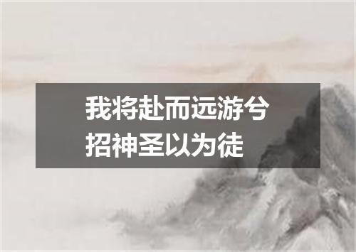 我将赴而远游兮招神圣以为徒