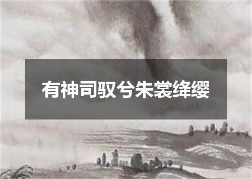 有神司驭兮朱裳绛缨
