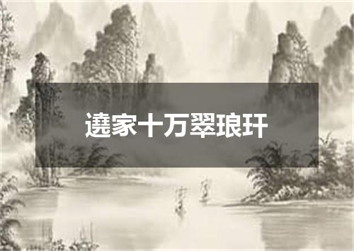 遶家十万翠琅玕