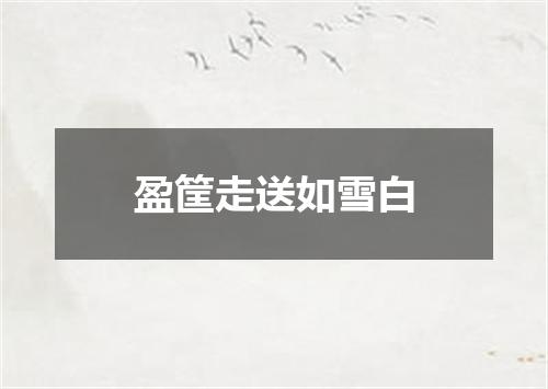 盈筐走送如雪白