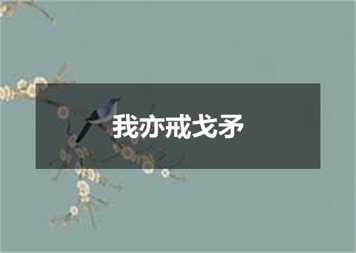 我亦戒戈矛
