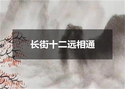 长街十二远相通