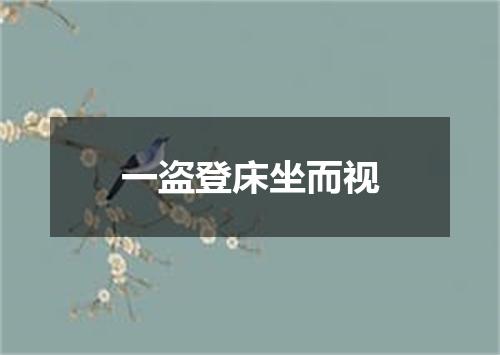 一盗登床坐而视