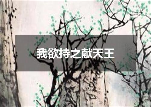 我欲持之献天王