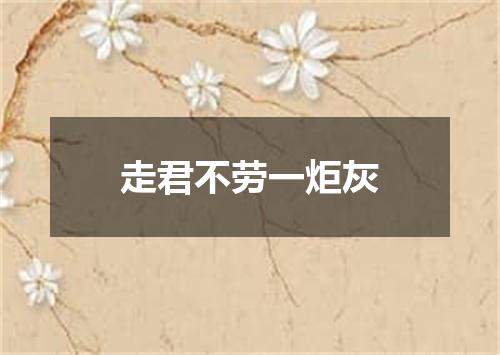 走君不劳一炬灰