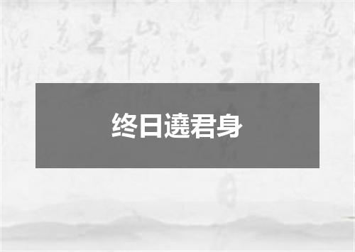 终日遶君身