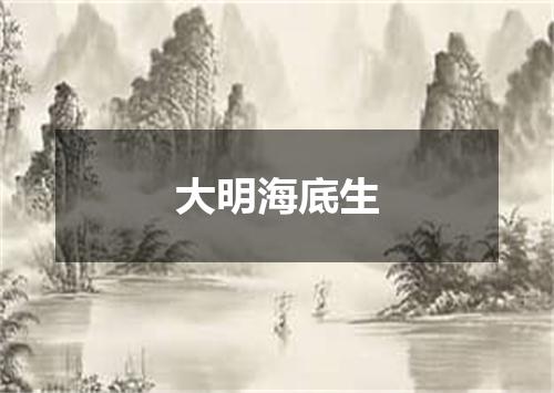 大明海底生