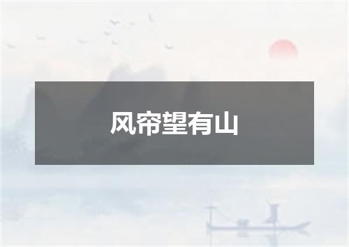 风帘望有山