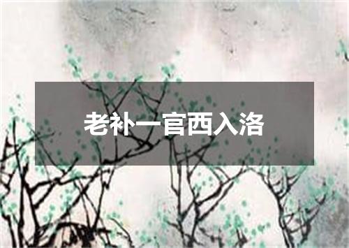 老补一官西入洛