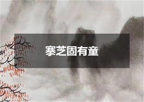 搴芝固有童