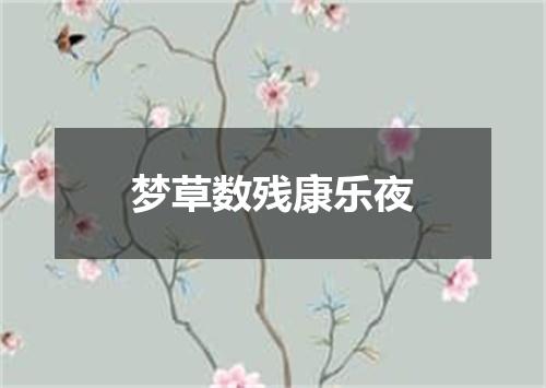 梦草数残康乐夜